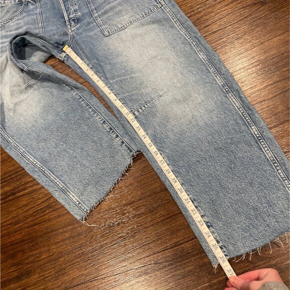 NWT Madewell Sz 31 Darted Barrel-Leg Jean Riverbend Wash Wide Relaxed Button-Fly - Picture 10 of 15